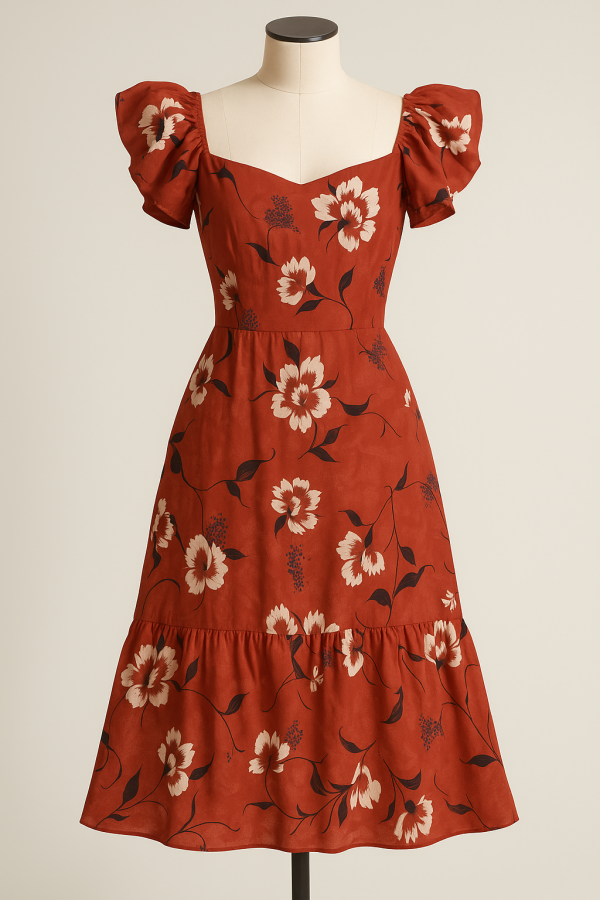 Longue robe mousseline