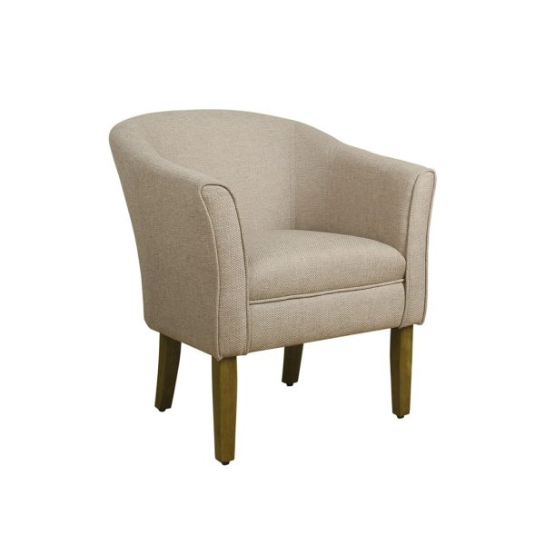 Classic & Modern Look Wooden Upholstered Sofa – Image 4