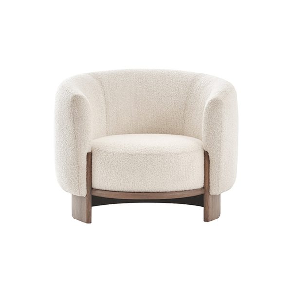 Classic & Modern Look Wooden Upholstered Sofa – Image 3