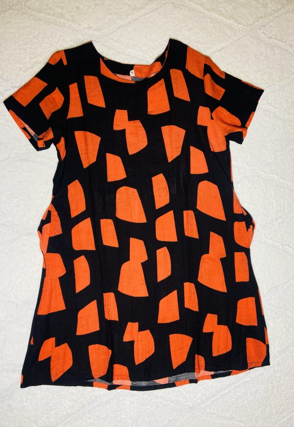 Robe orange avec poches – Image 5