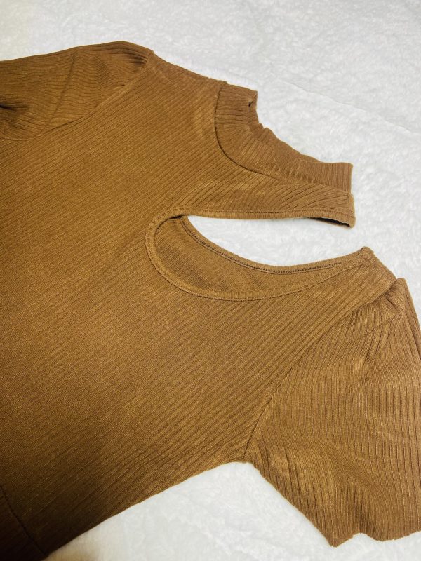 Robe moulante chocolat – Image 2