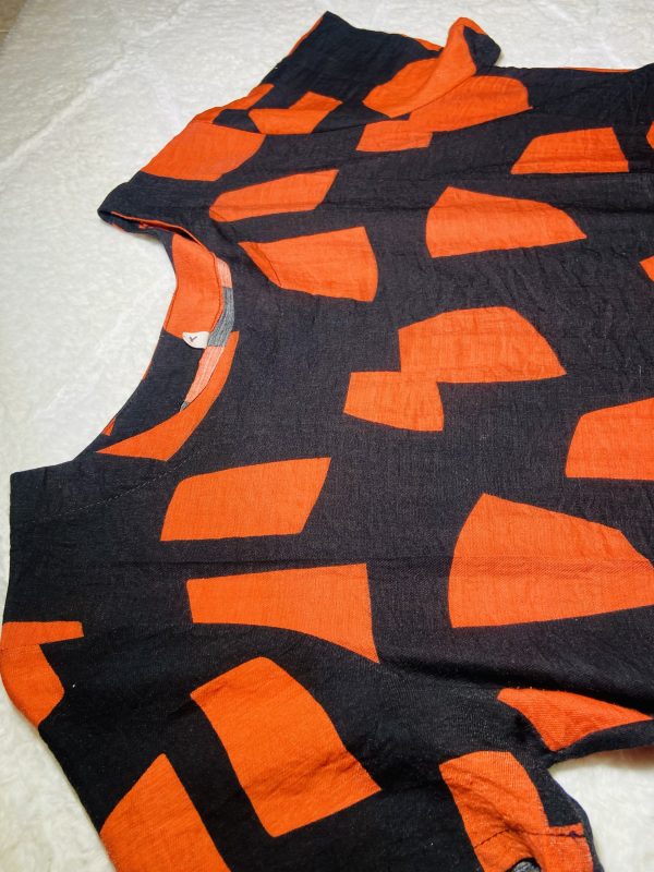 Robe orange avec poches – Image 3