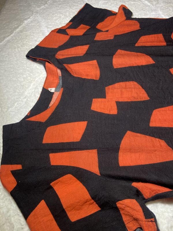 Robe orange avec poches – Image 2
