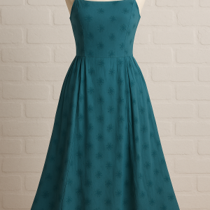 Robe bleue à bretelles