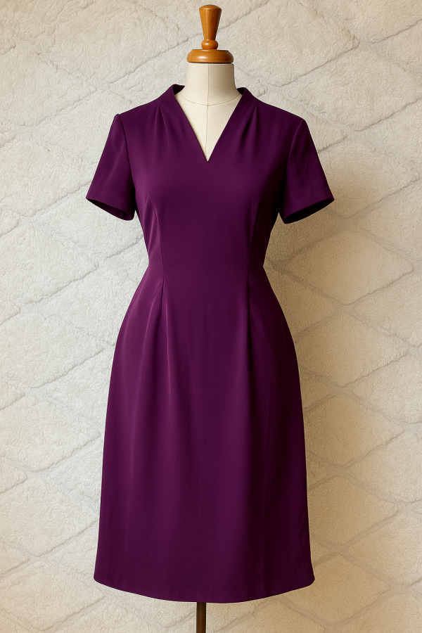 Robe droite violette