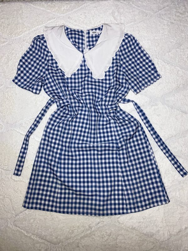 Robe à carreaux bleue – Image 2
