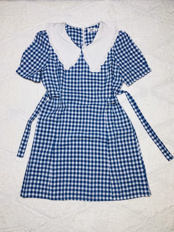 Robe à carreaux bleue – Image 3