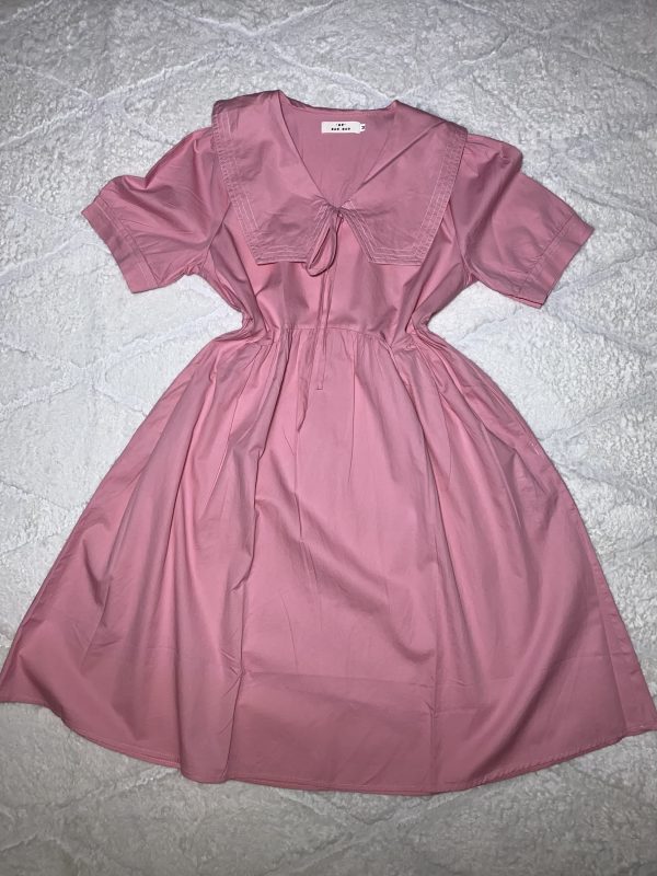 Robette rose à col marin – Image 3