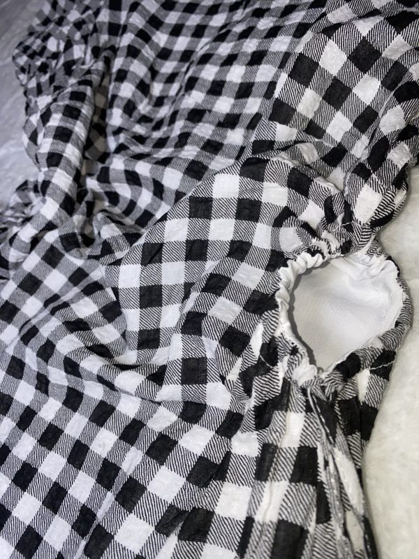 Robe à carreaux noire et blanche – Image 3