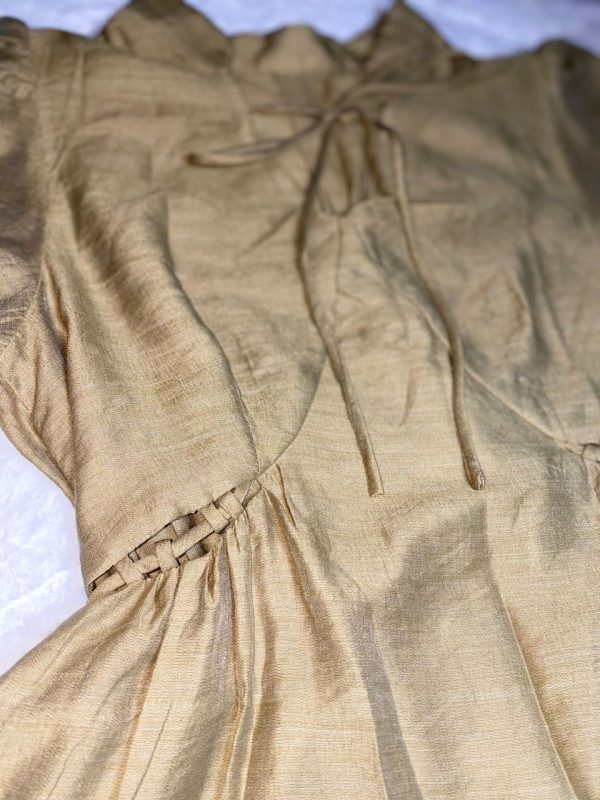 Robe midi beige legere – Image 3