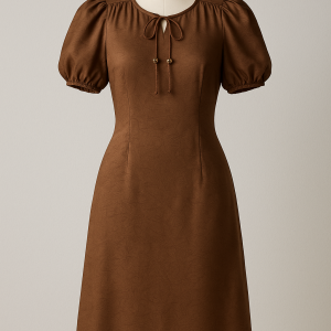 Robe longue au chocolat
