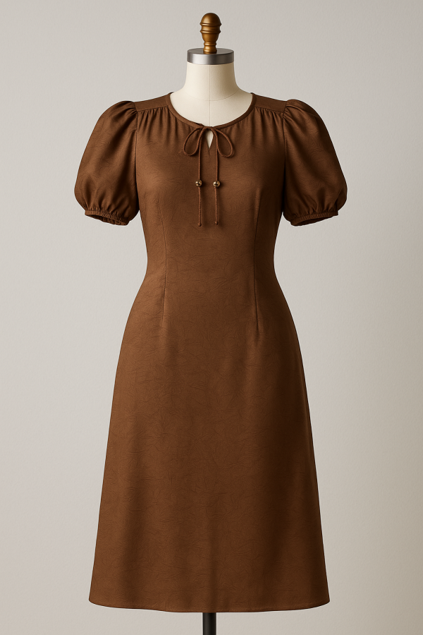 Robe longue au chocolat