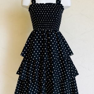 Petite robe noire à pois