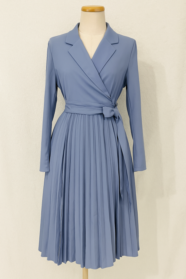 Robe portefeuille bleue