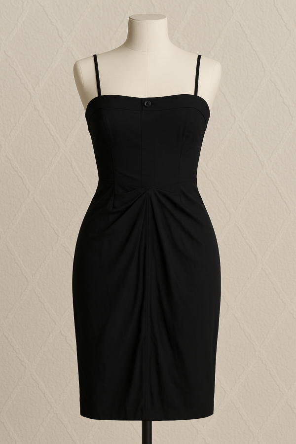 Petite robe noire asymétrique