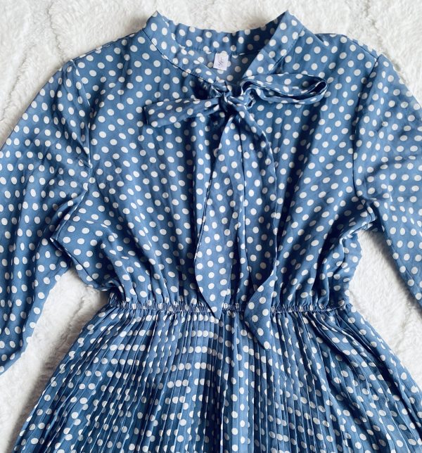 Robe bleue à pois – Image 3