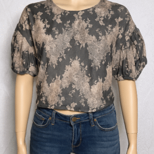 Petit haut gris et rose
