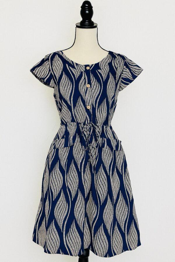 Robe à motif avec poches