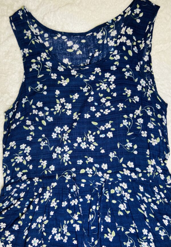 Robe fleurie bleue – Image 3