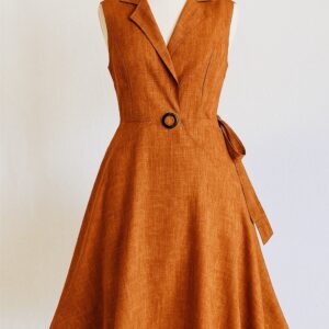Robe portefeuille terracota