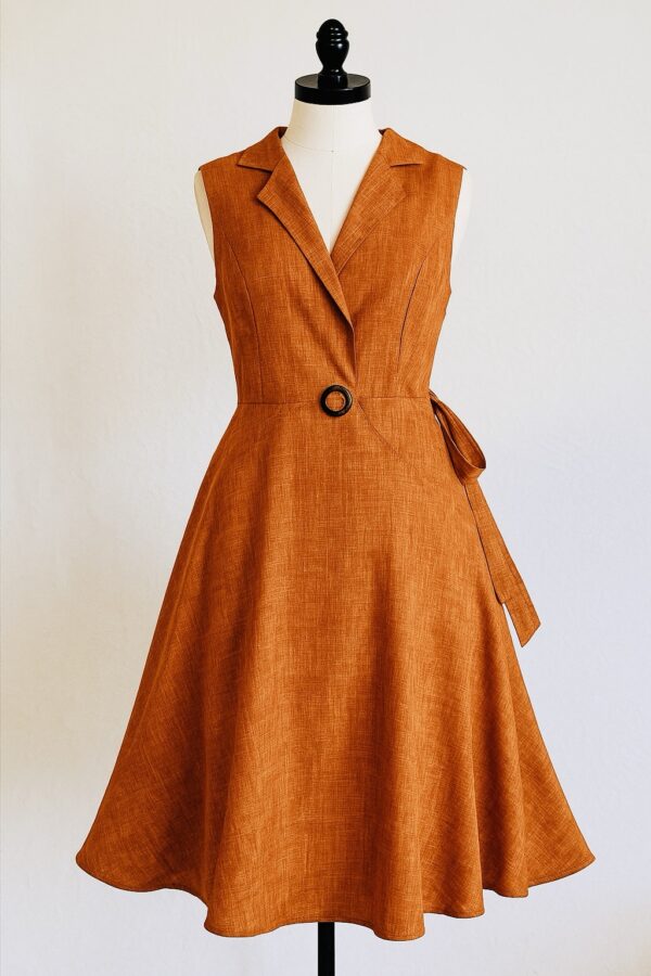 Robe portefeuille terracota