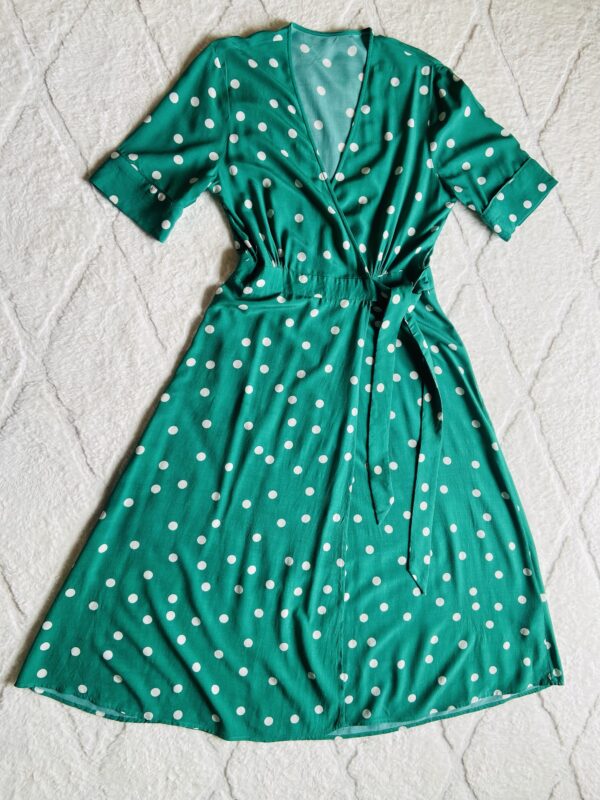 Robe portefeuille verte – Image 2