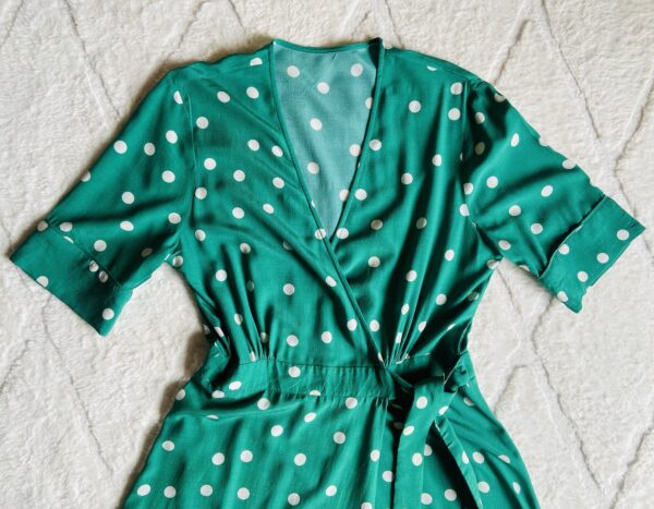 Robe portefeuille verte – Image 3