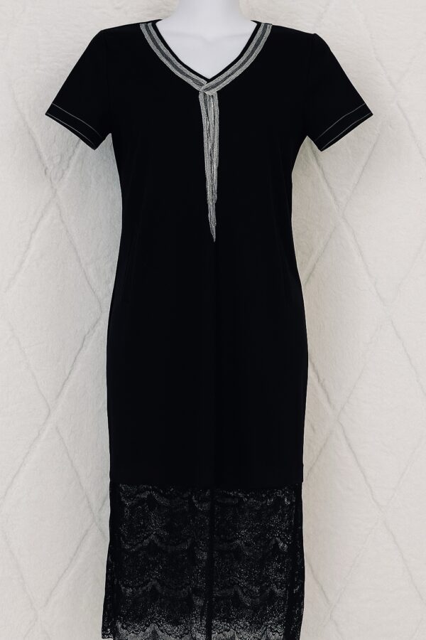 Robe noire longue