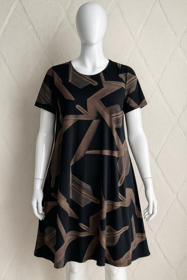 Robe ample à motifs
