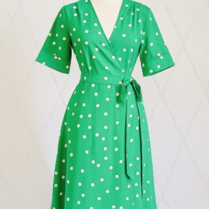 Robe portefeuille verte