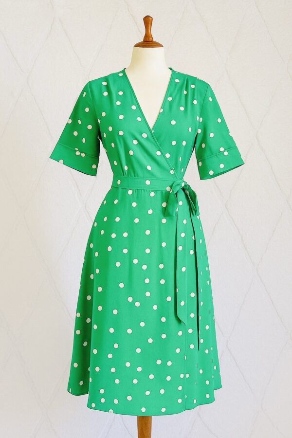 Robe portefeuille verte
