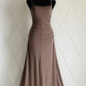 Robe marron longue