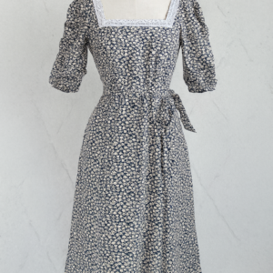 Robe portefeuille fleurie